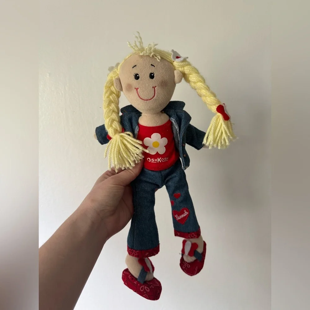 OshKosh B'gosh Red and Blue Kids Doll